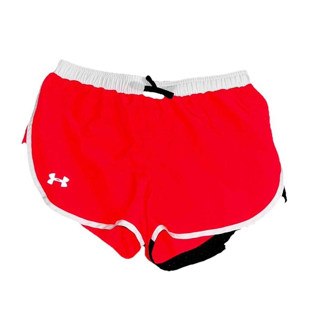 Under Armour Kids Bright Red Athletic Shorts